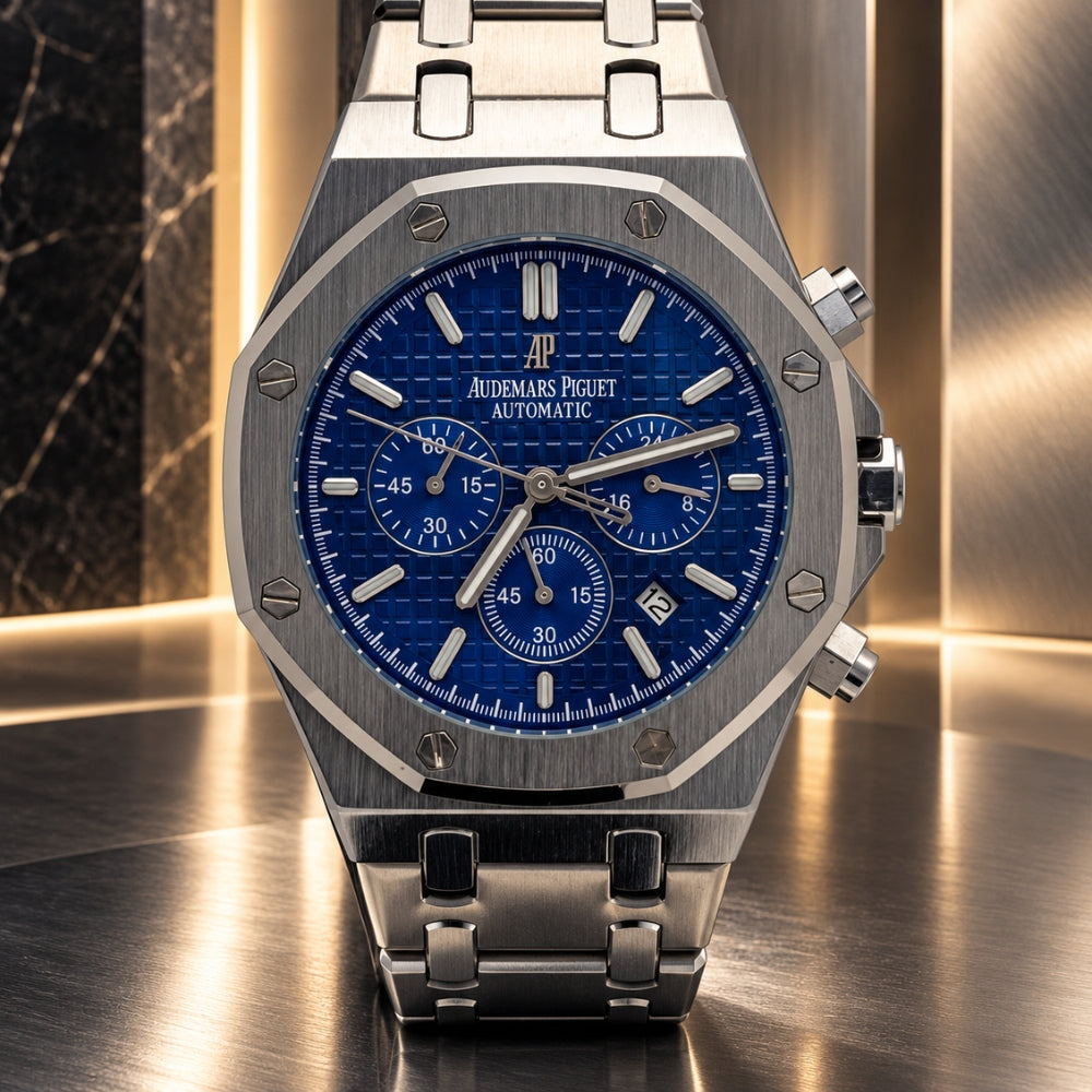 Relógio Audemars Royal Oak Chrono Blue - 1ª linha