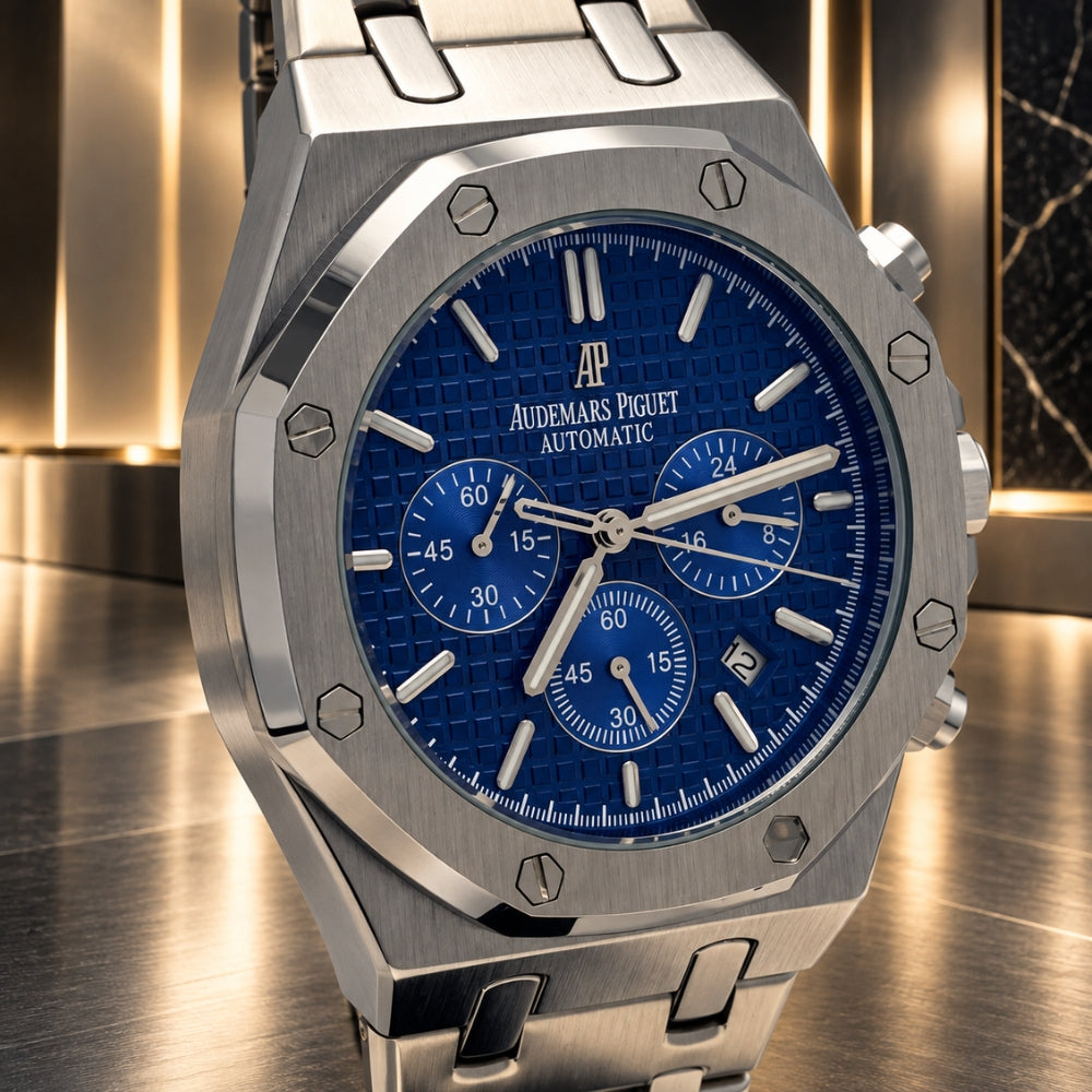 Relógio Audemars Royal Oak Chrono Blue - 1ª linha