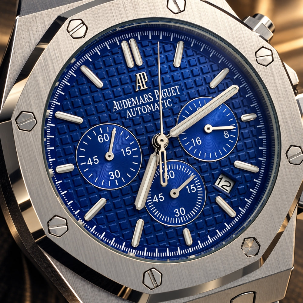 Relógio Audemars Royal Oak Chrono Blue - 1ª linha