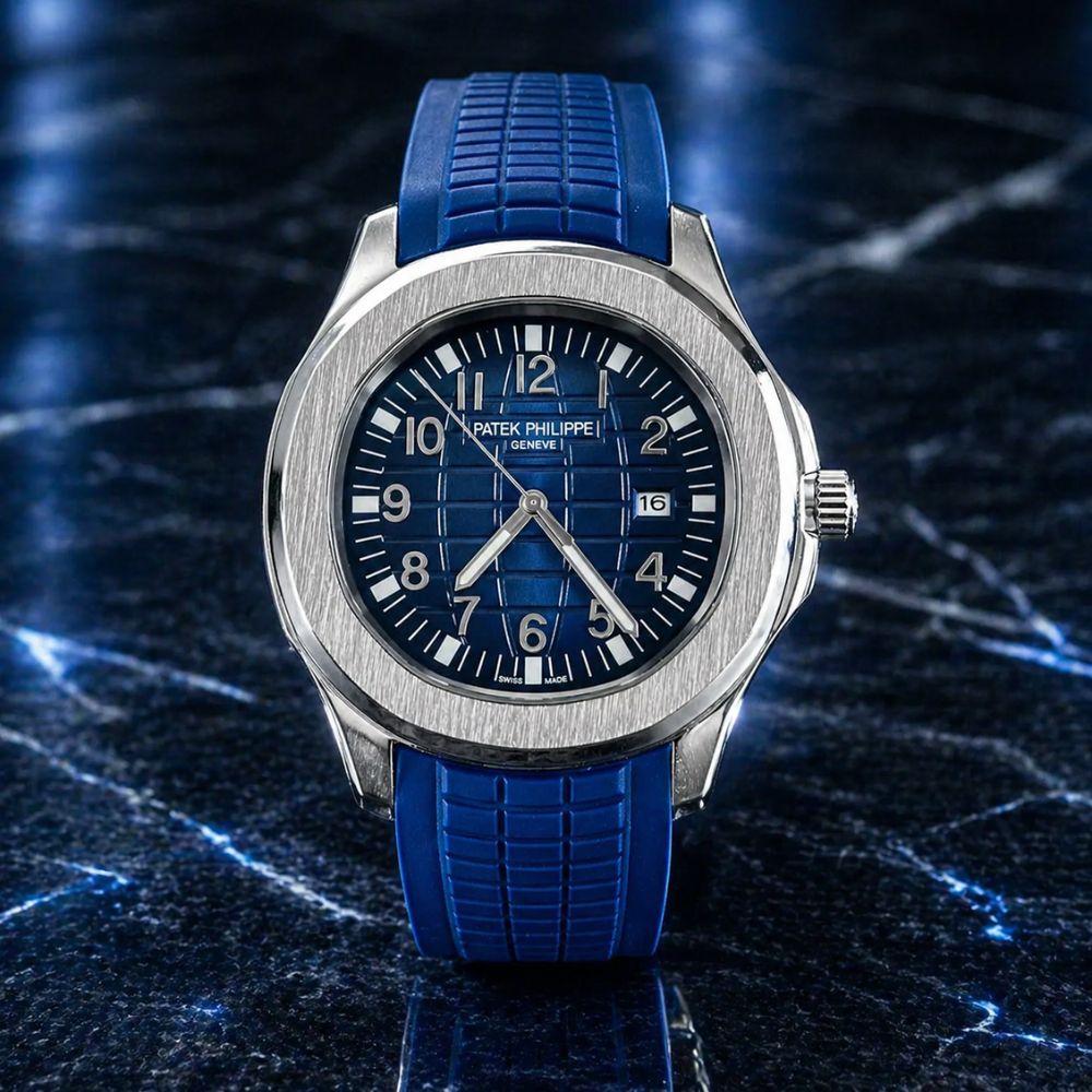 Relógio Patek Aquanut Blue & Silver - 1ª linha
