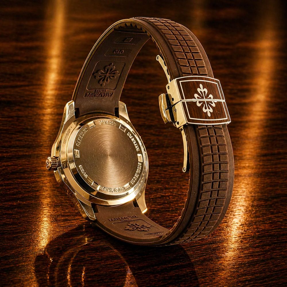 Relógio Patek Aquanut Gold & Brown - 1ª linha