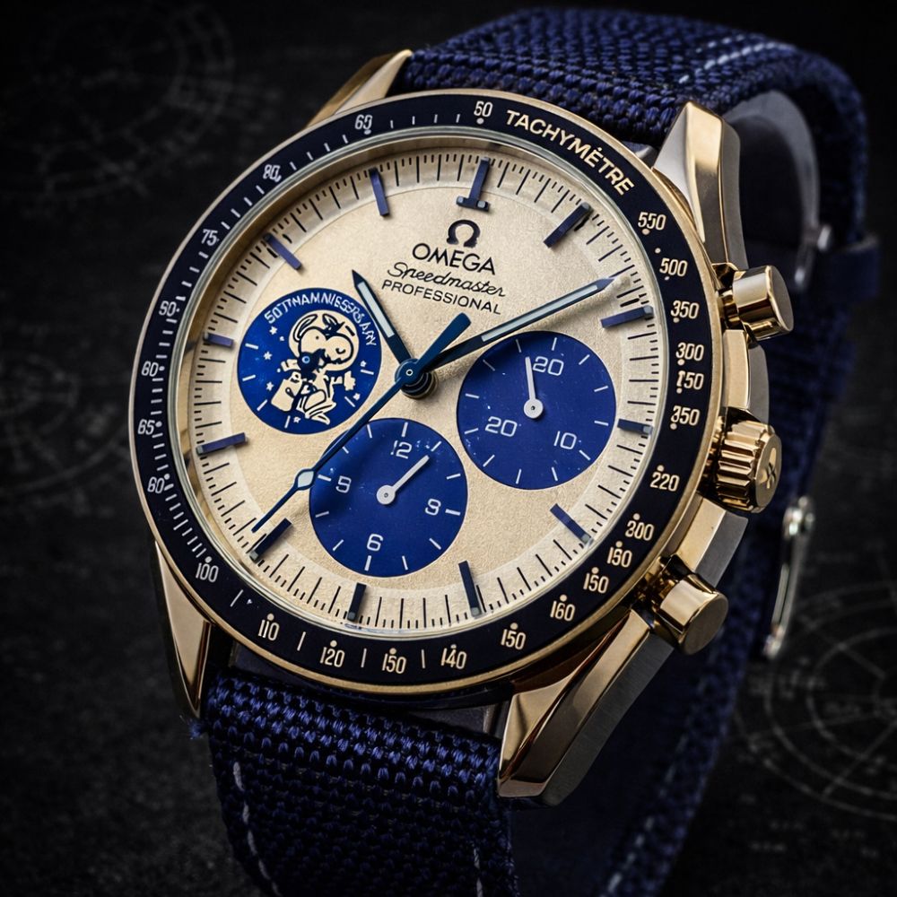 Relógio Omg Snoopy Masculino - Azul