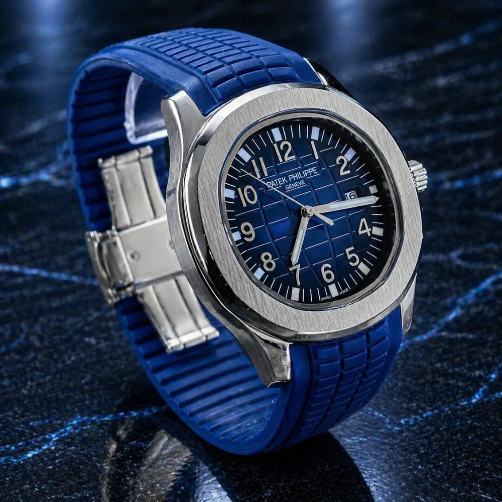 Relógio Patek Aquanut Blue & Silver - 1ª linha
