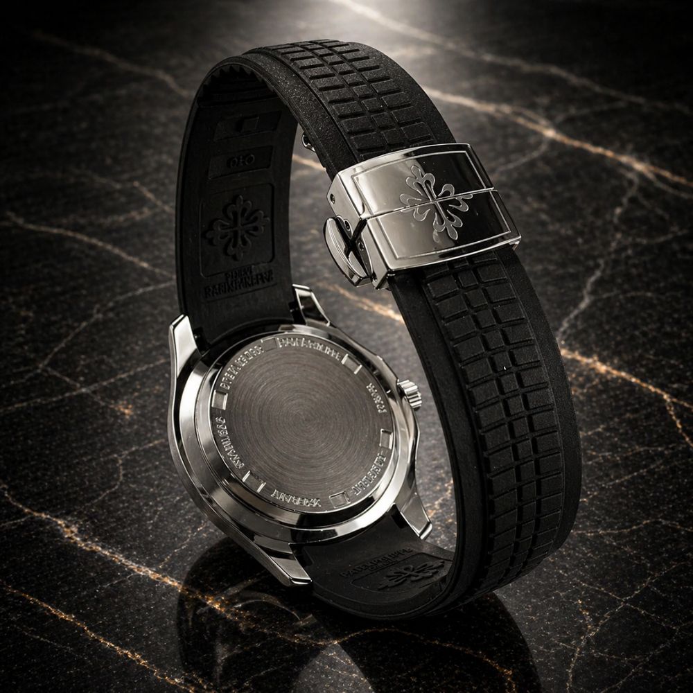 Relógio Patek Aquanut Black & Silver - 1ª linha