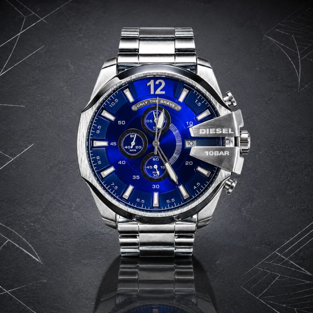 Diese Mega Chief Cronograph DZ4323 Blue Edition - 1ª linha