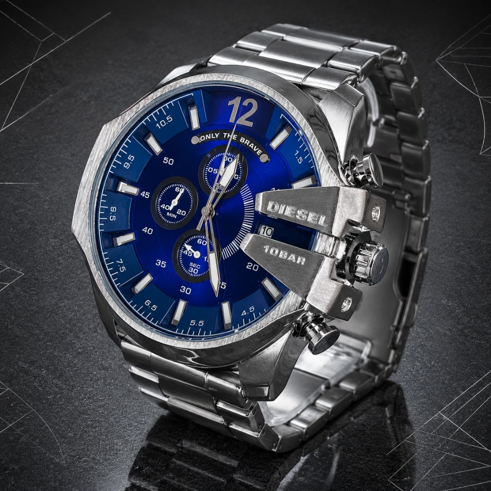 Diese Mega Chief Cronograph DZ4323 Blue Edition - 1ª linha